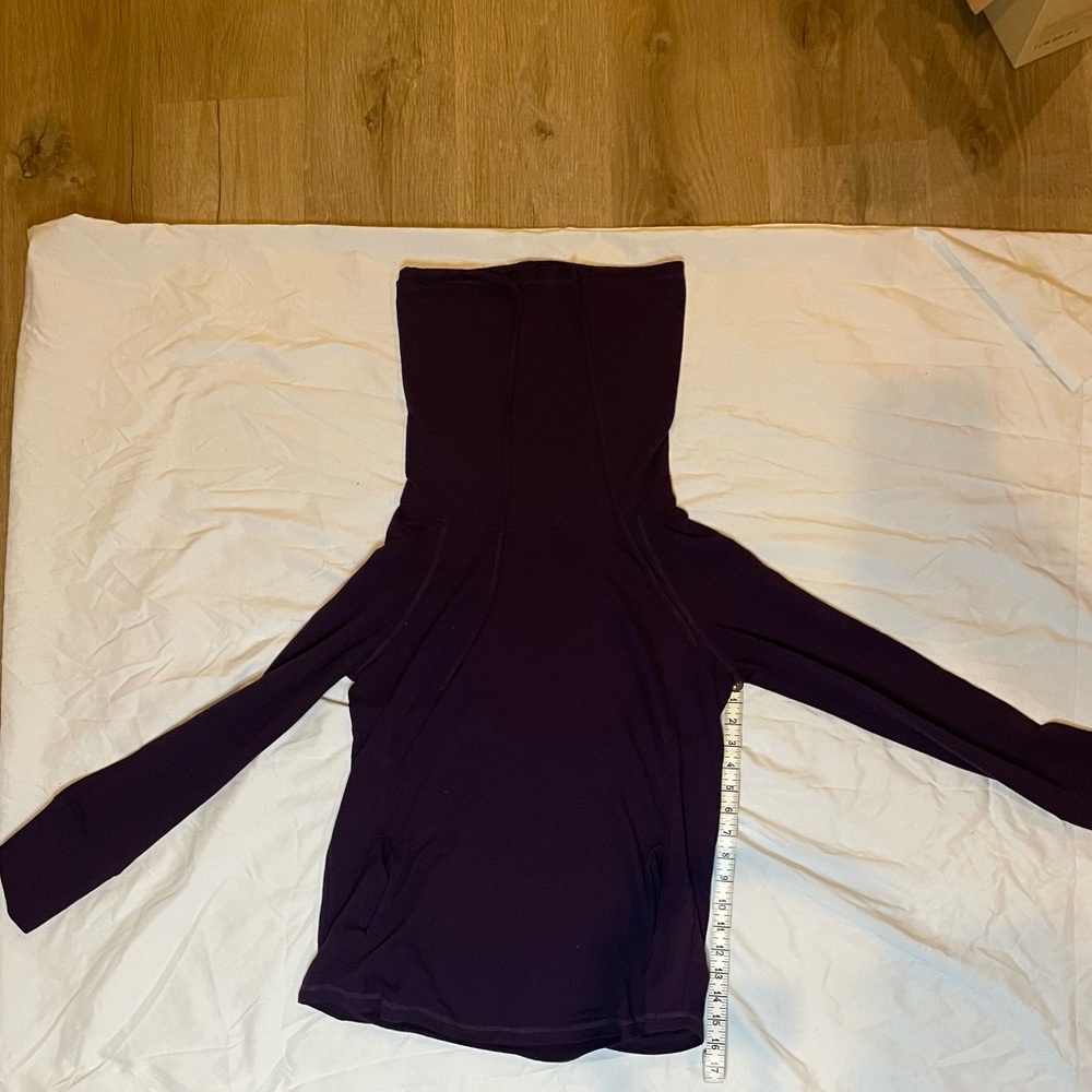 Medium Maroon Pink Clover Cowl Neck